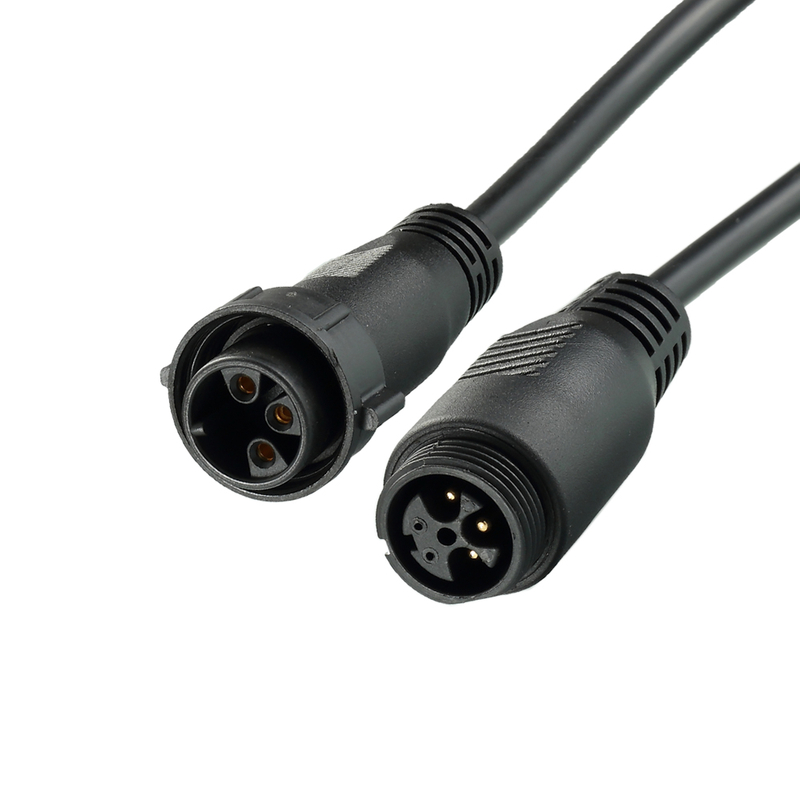 Hybrid power and signal waterproof e-bike connectors customized cable assembly