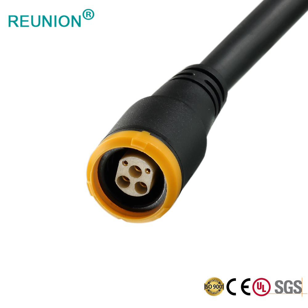 REUNION Connectors 3+8pins circular connector solder cable assembly