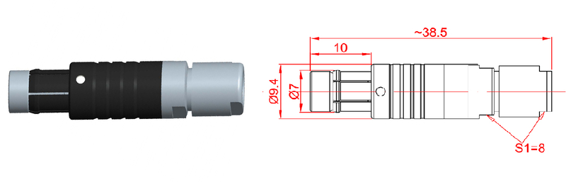 Shenzhen Manufacturer Wholesale IP68 Waterproof Push Pull Connectors F Series Metal Connector