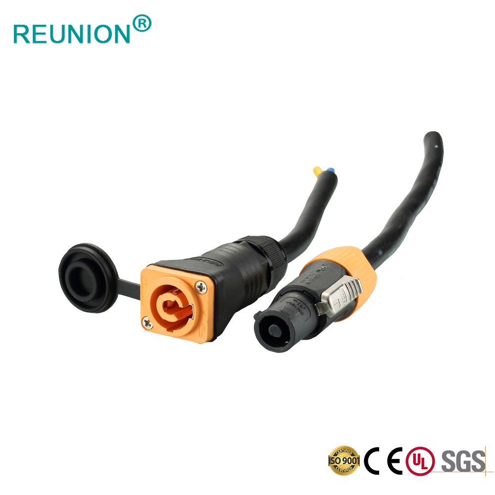 3pins connector 30A power plug with 3x2.5mm cable assembly in Shenzhen Manufacturer
