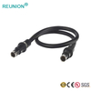 Custom medical connectors F series S102 S103 1+3pins coaxial cable assembly
