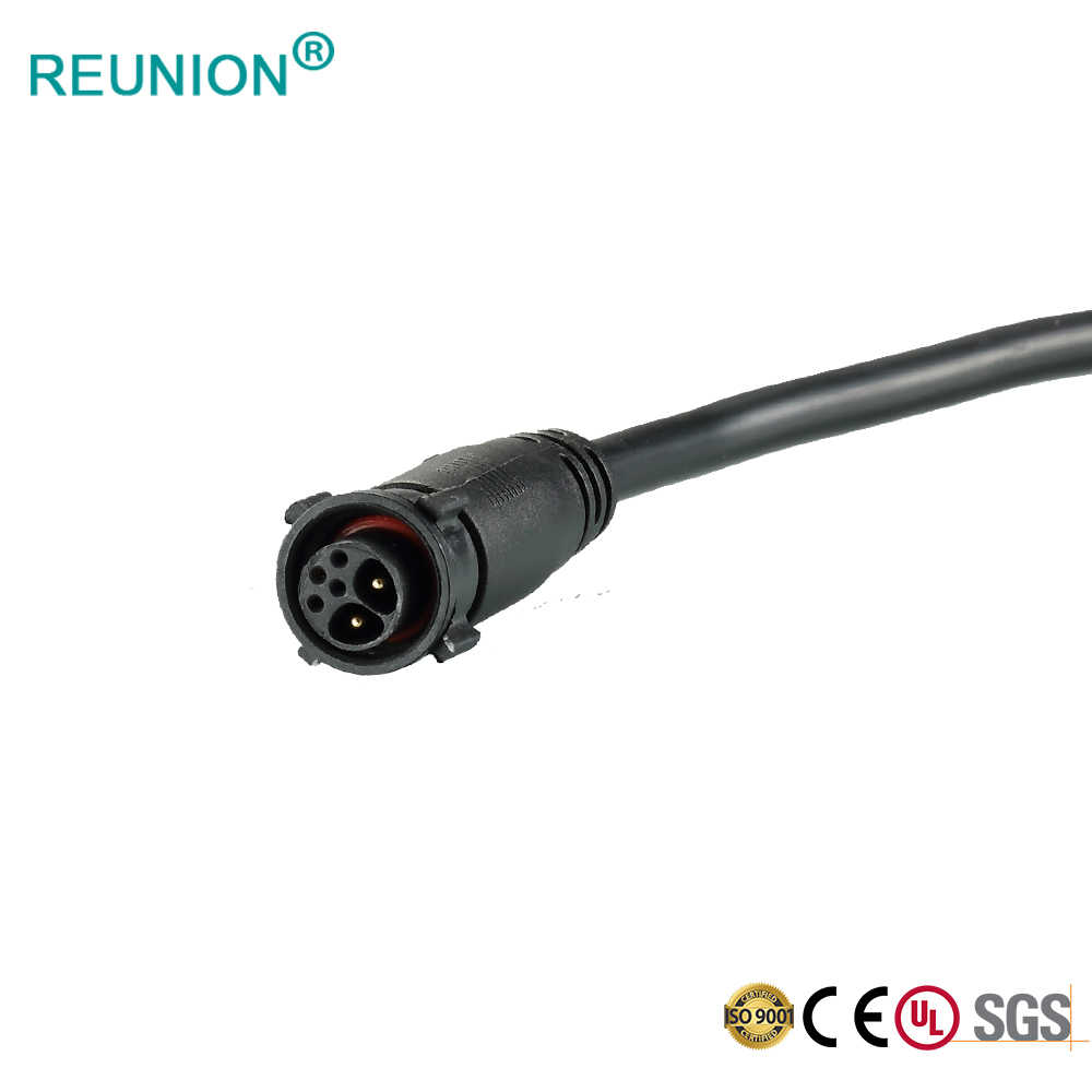 IP67 Outdoor Waterproof Connectors M Series 2+4 Hybrid Pins Power And Signal Connector