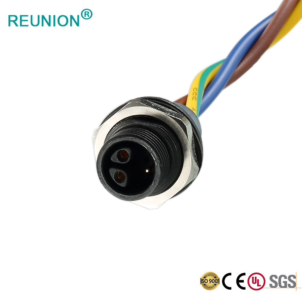 REUNION offer cheapest IP67 waterproof screw connectors M series 6pins hybrid 2+4 connector