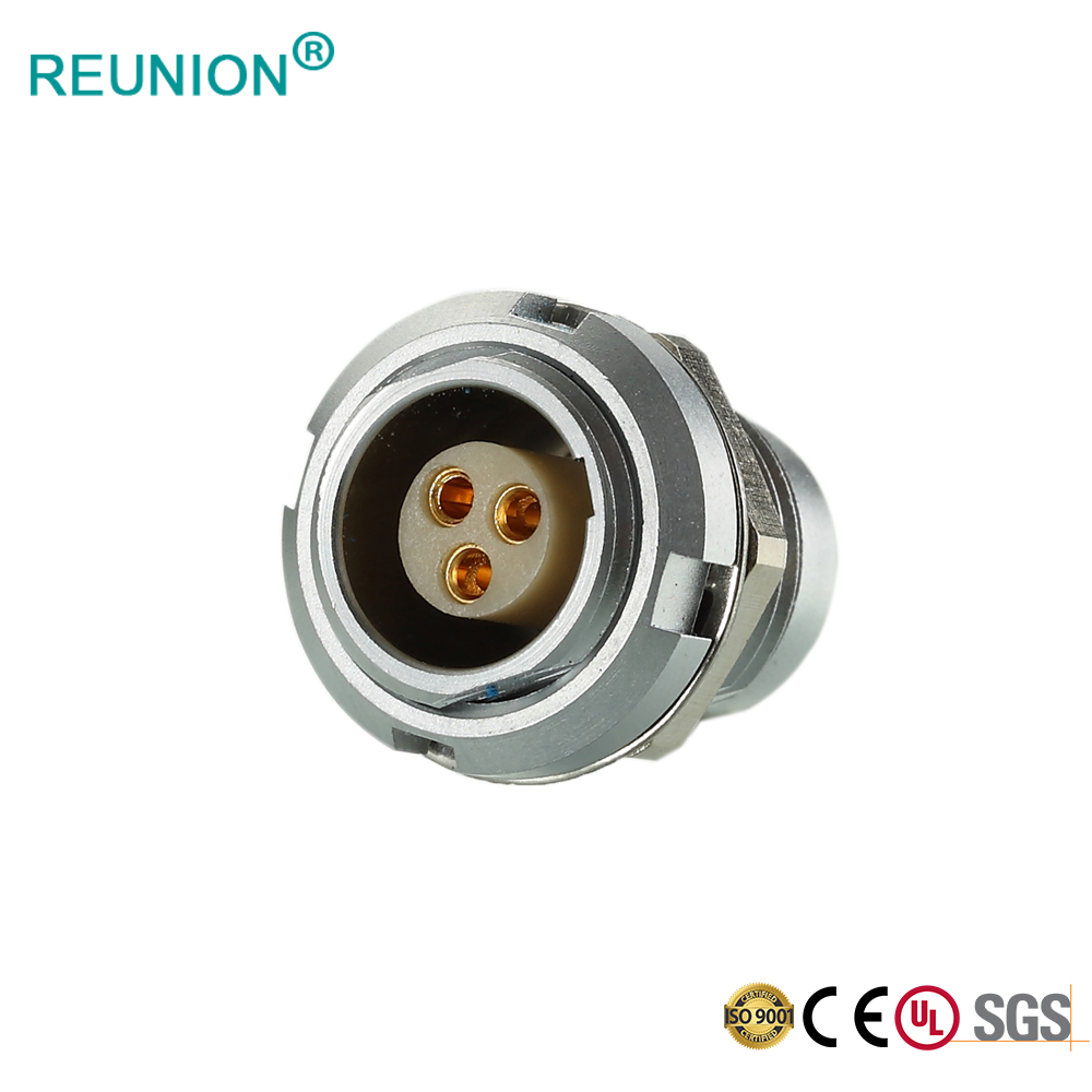 REUNION B series circular connector Metal housing full shielding medical connectors