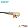 M12 4pins male plug industrial4.0 connector with LED light with PVC cable