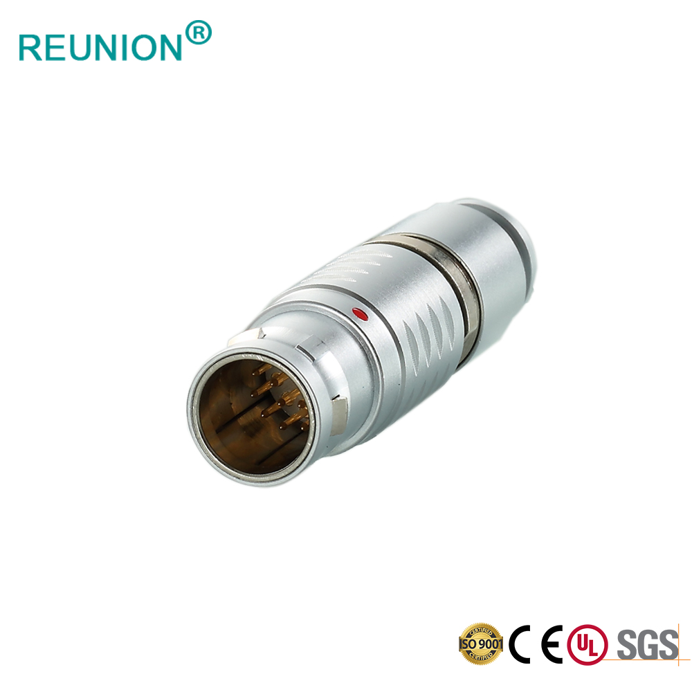 0B 6pins Circular Medical Connector Metal Receptacle