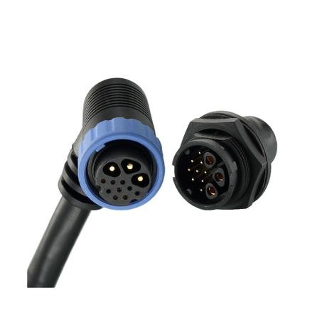 3+9 waterproof bettery connectors for drone, ebike motor connector with cable