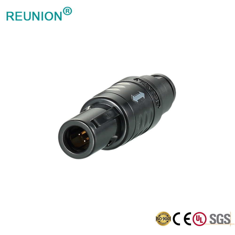 Factory Supplier 1P 3Pins Plastic Push-Pull Connector for Medical Monitoring System