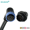 Male And Female Hybrid 3+9 Waterproof IP68 Connector Blue Nut Cable Connector Plug Socket