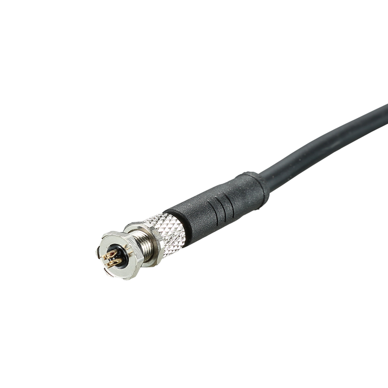 M5 Straight Plug Cable Connector Screw Lock