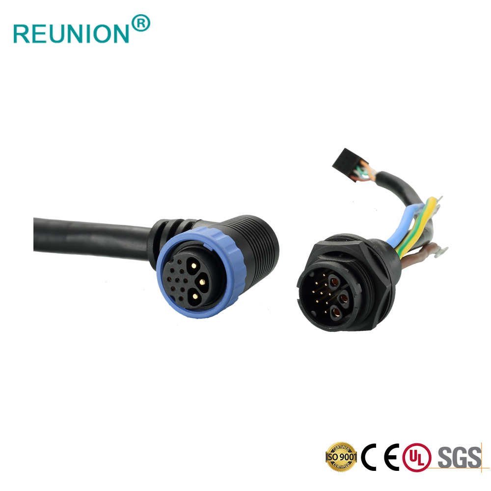 REUNION 2X 3+9 Series LED Display/LED Lighting Power Supply IP67 Waterproof Connector
