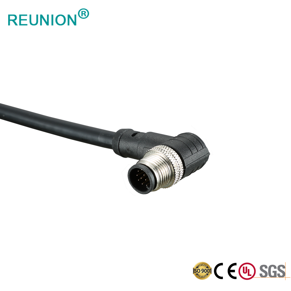 M8 Terminal Connectors compatible with Molex industrial sensor connector 4 Poles male and female