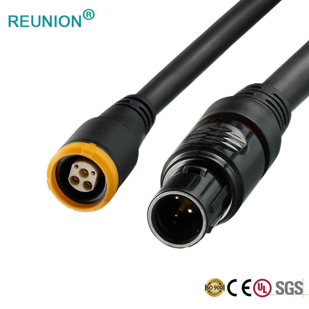 REUNION custom plastic cable assembly 8pins female socket with RJ45 connector