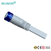 Hybrid Power/Signal Connectors Flat PVC Cable Waterproof Connector Solder Type