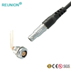 Metal Medical Connector with Right Angle PCB Contacts for PCB Socket Female receptacle