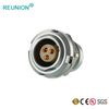 Metal Medical Connector with Right Angle PCB Contacts for PCB Socket Female receptacle