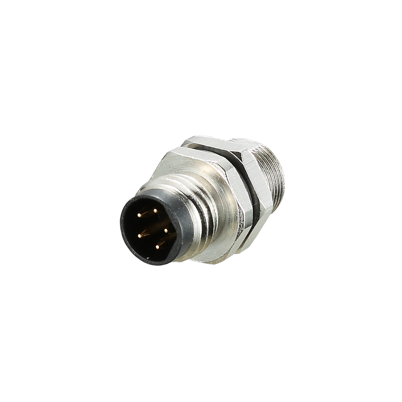 Straight male female M8 5pin sensor connector with custom cable assembly